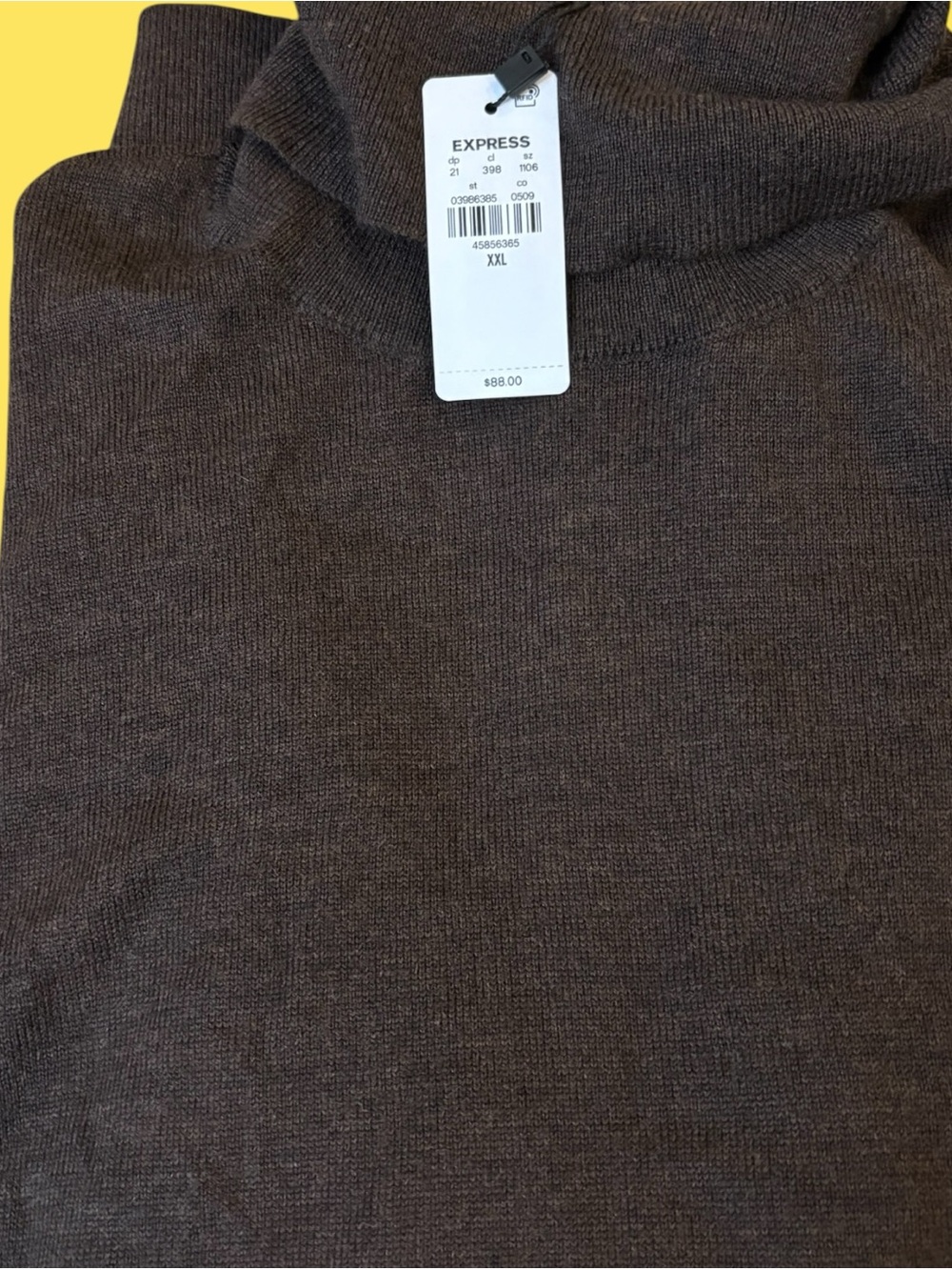 Express-Men Turtleneck-Chocolate Brown